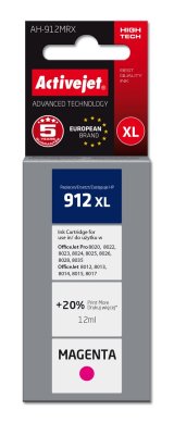 Activejet AH-912MRX blk til HP-printere, Erstatning HP 912XL 3YL82AE; Premium; 990 sider; lilla #1