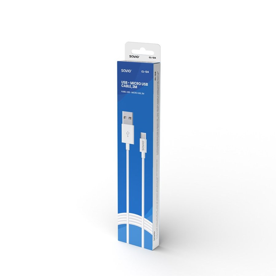 Savio USB - mikro USB-kabel 2m CL-124 #3