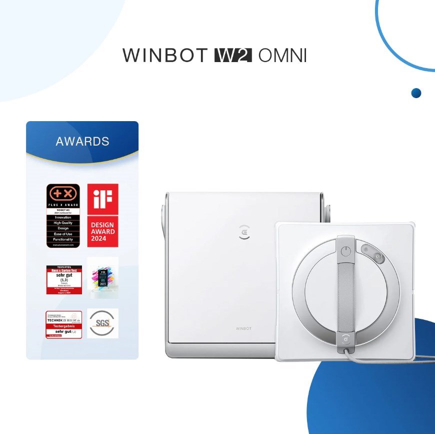 Ecovacs Winbot W2 OMNI vinduespudserrobot (hvid) #15