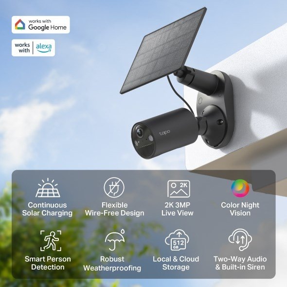 TP-Link Tapo C411 KIT Kugle (form) IP-sikkerhedskamera Udend�rs 2304 x 1296 pixel Loft/v�g #4