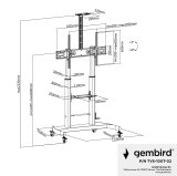 Gembird TVS-100T-02 tv-beslag 2,54 m (100