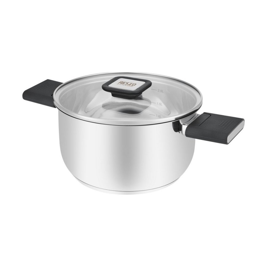 Resto Kitchenware Anser 2,5 L Rund Sort, Rustfrit stl #55
