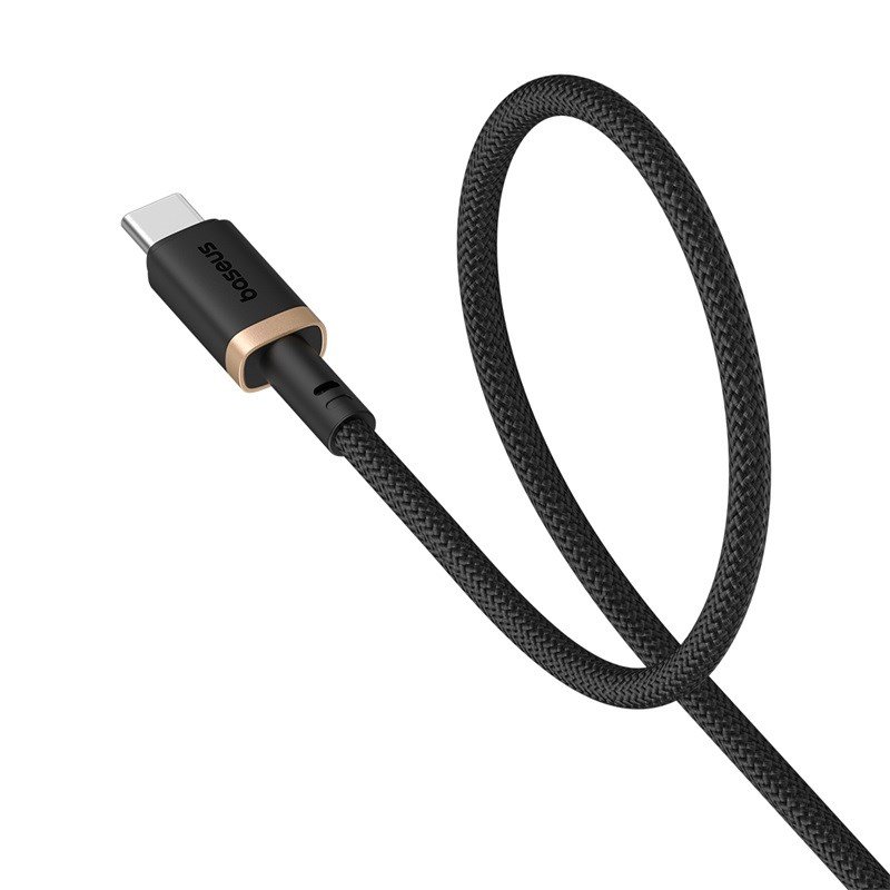Baseus Dura USB Type A til Type C 60 W hurtigopladningskabel 1 m Sort, Guld #3