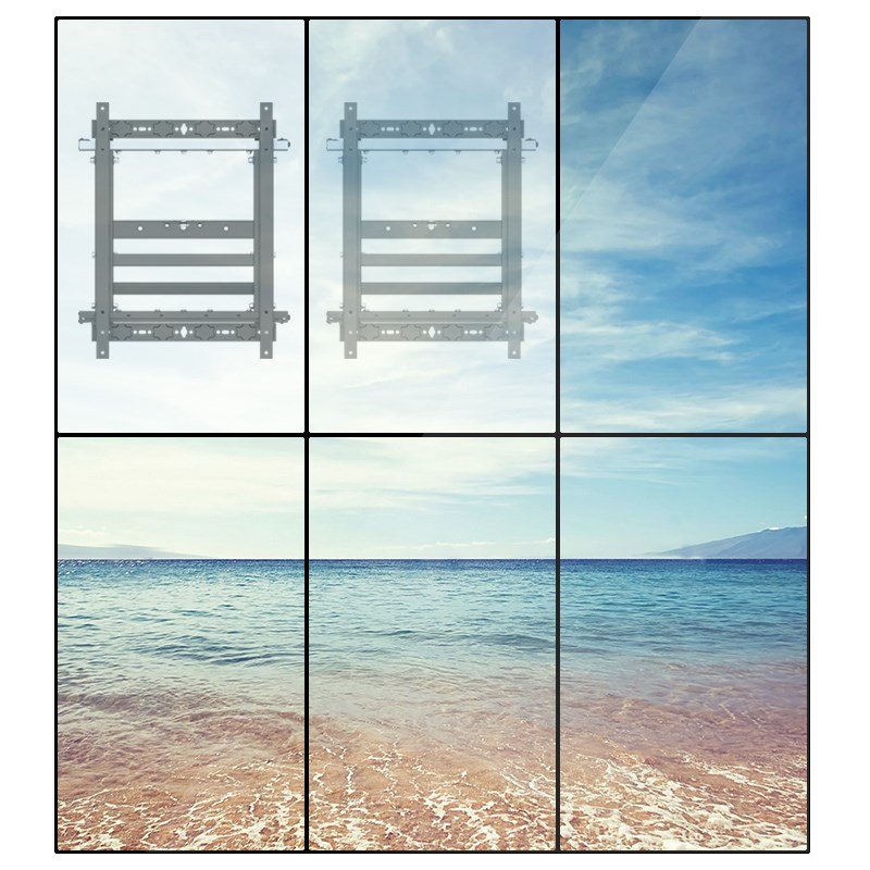 Equip 650325 skrmbeslag til skiltning 139,7 cm (55