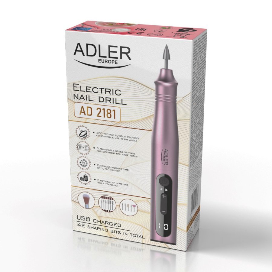Adler AD 2181 Neglefrser - 11-i-1-st Pink #3