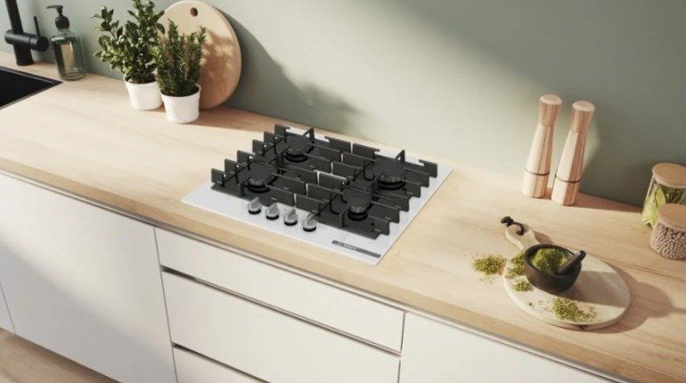 Bosch Serie 6 PPP6A2I40 Gaskomfur Hvid, Sort #2