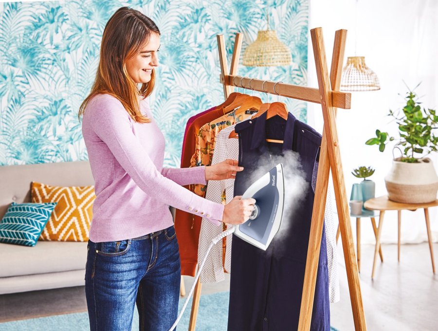 Tefal Express Optimal SV4110 2200 W 1,2 L Keramisk Express Glide Bl�, Hvid #3