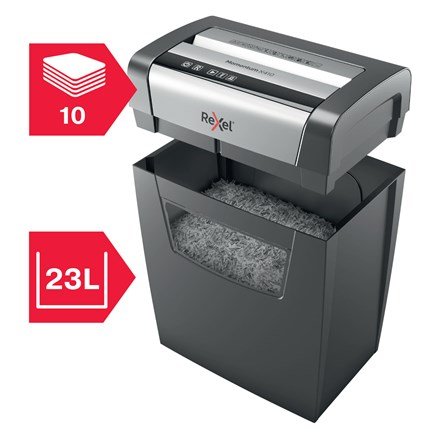 Rexel Momentum X410 papirmakulator Delvist makulering Sort, Gr #6