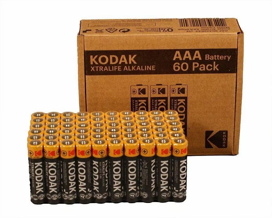 Kodak XTRALIFE AAA LR3 alkalibatterier, 60 stk. #1