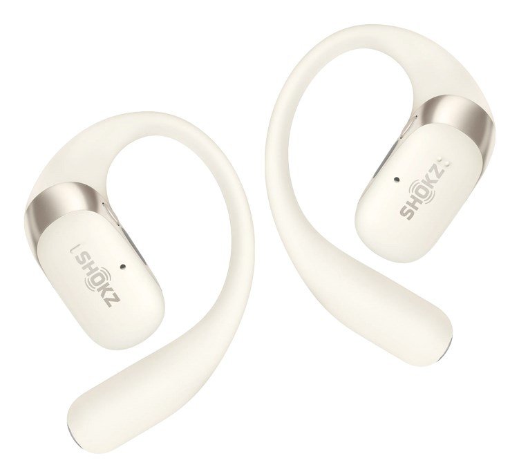 SHOKZ OpenFit 2 Hovedtelefoner Trdls rekrog Opkald/Musik/Sport/Hverdag Beige #1