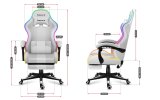 HUZARO FORCE 4.7 RGB White GAMING STOL #3