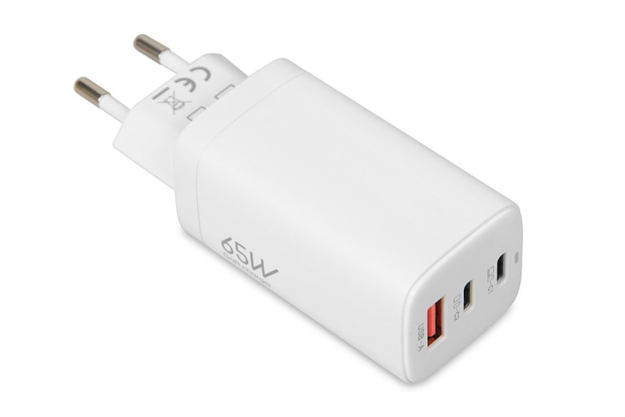 iBOX C-65 Hvid, GaN 65W universal oplader #1