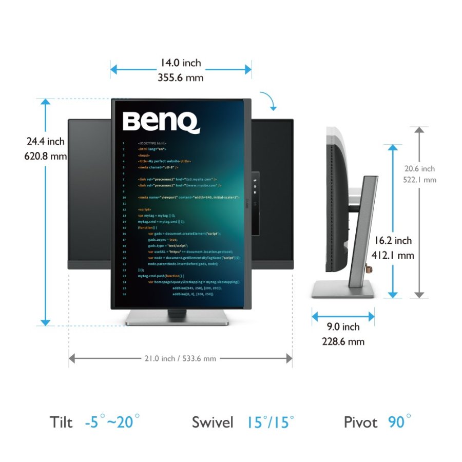 BenQ RD240Q computerskrm 61,2 cm (24.1