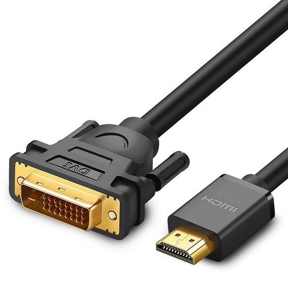 Ugreen kabel HD106 DVI 24+1 pin/HDMI FHD 60Hz 1,5 m (sort) #1