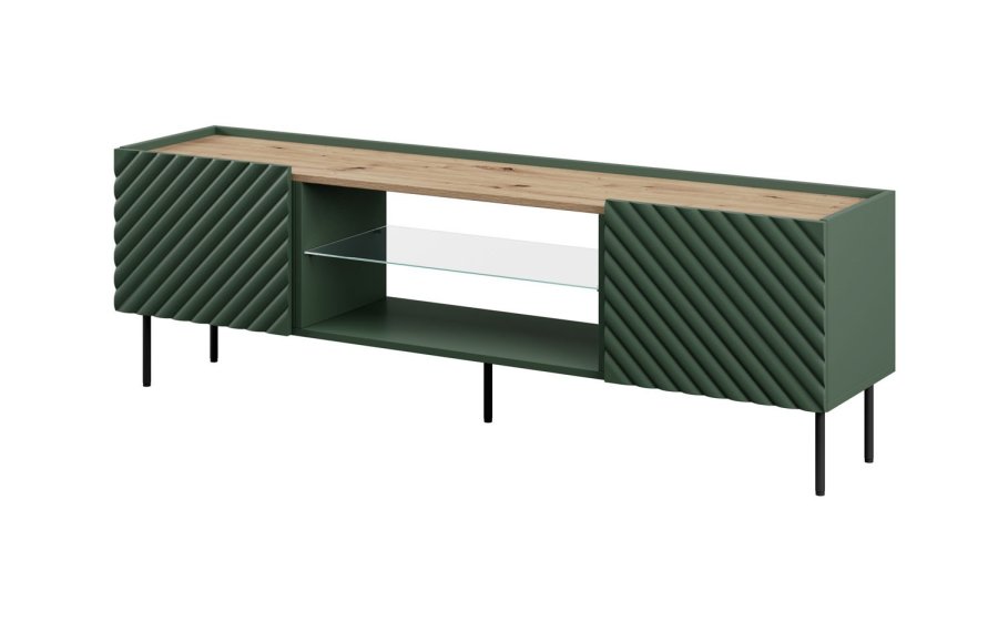 EF ONDA RTV-skab 180,5x40xH58,39 grn (stende eller vgmonteret) #1