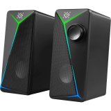 PC Speakers 2.0 DEFENDER J5 2.0 6W LED USB black #1