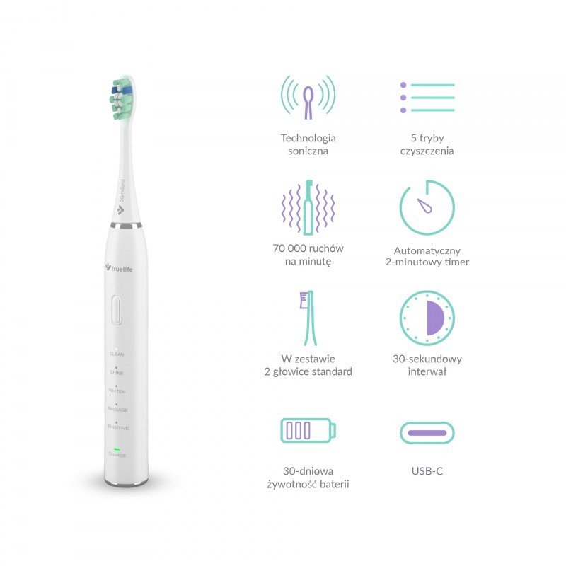 TrueLife SonicBrush Clean30 Duo sonisk tandb�rste #4