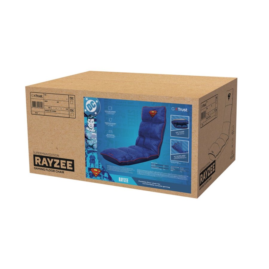 Trust GXT 718SM Rayzee Spillekonsolstol Polstret s�de Bl� #6