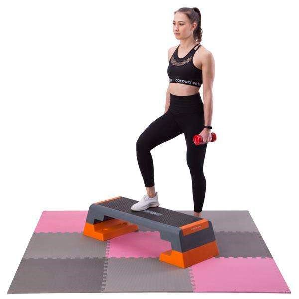 Puslespilsmtte i flere pakker One Fitness MP10 pink-gr #14