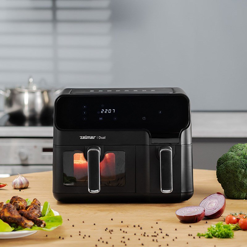 Zelmer ZAF9000 Air Fryer 5,5 l + 3,5 l 2700 W sort #7