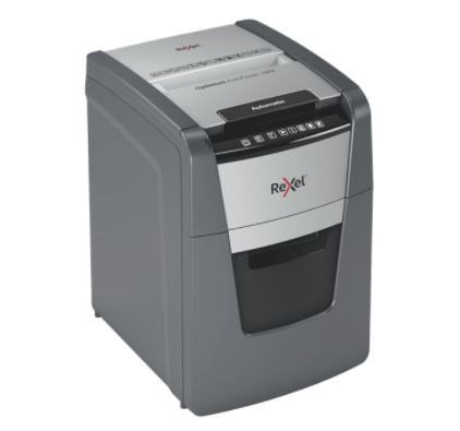 Rexel AutoFeed+ 100X automatic shredder, P-4, cuts confetti cut (4x28mm), 100 sheets, 34 litre bin #1