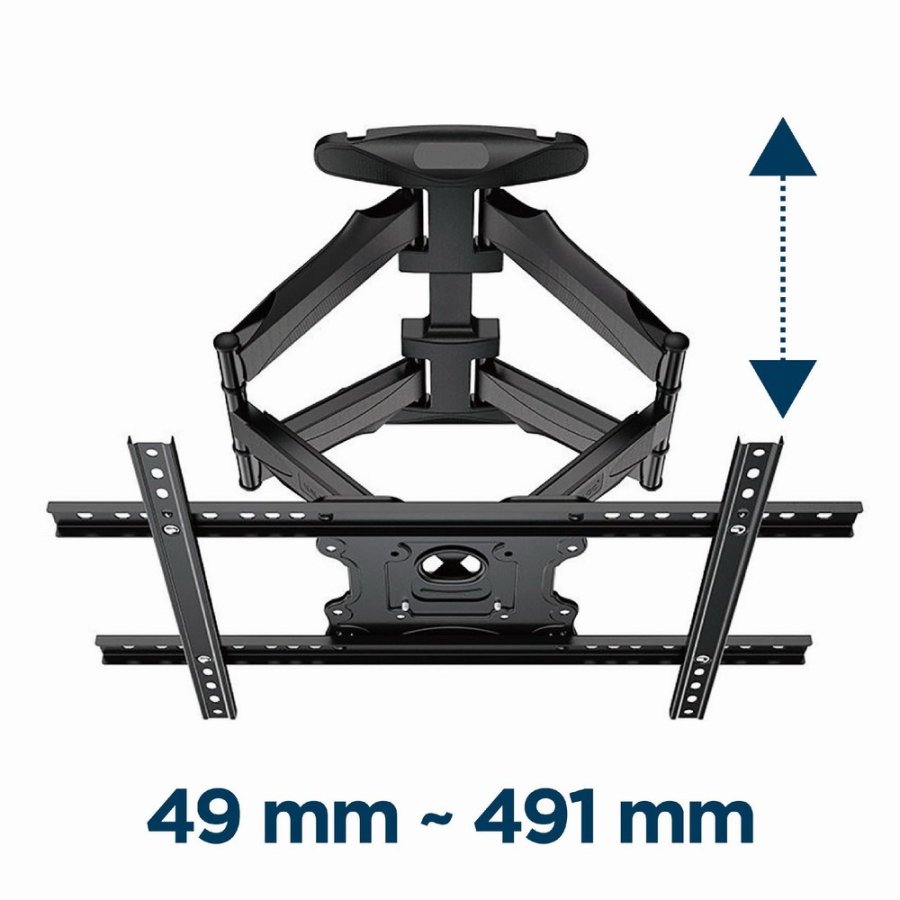 Gembird WM-75ST-01 tv-beslag 190,5 cm (75