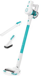 Hyundai HYUVC938 stav st�vsuger & elektrisk kost 2-i-1 stangst�vsuger Batteri Dry HEPA Posel�s 0,6 L Hvid, Turkis #1