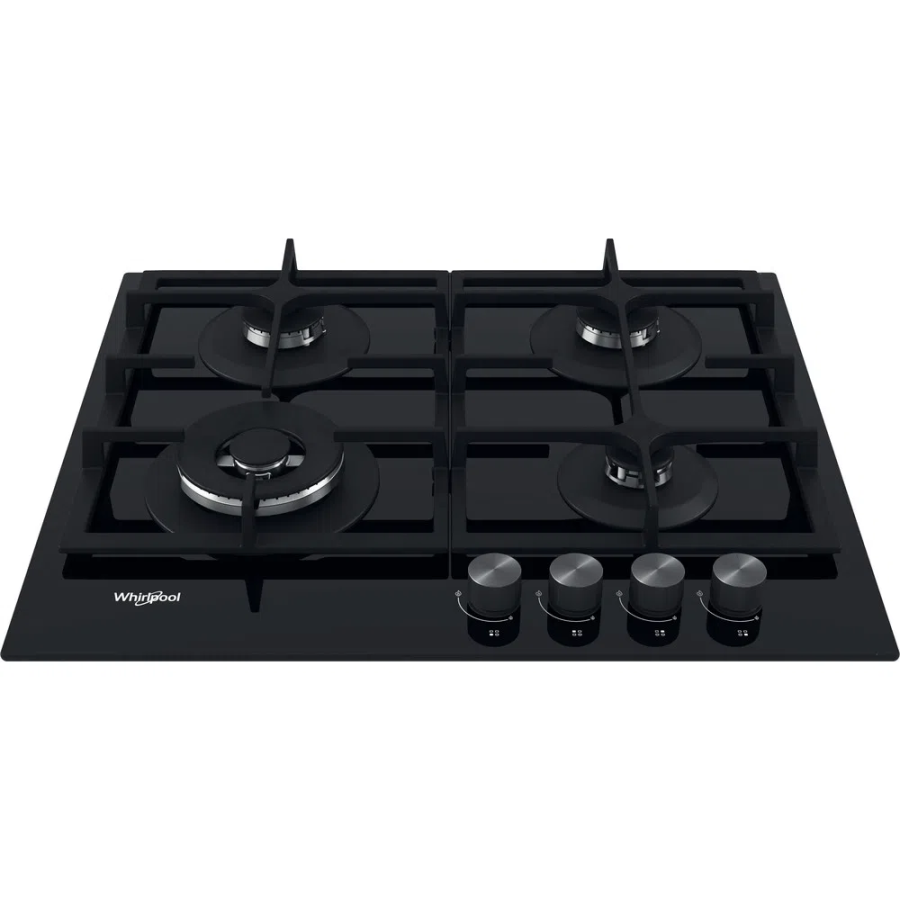 Whirlpool AKT 6455/NB1 kogeplade Sort Indbygget Gaskomfur 4 zone(s) #2