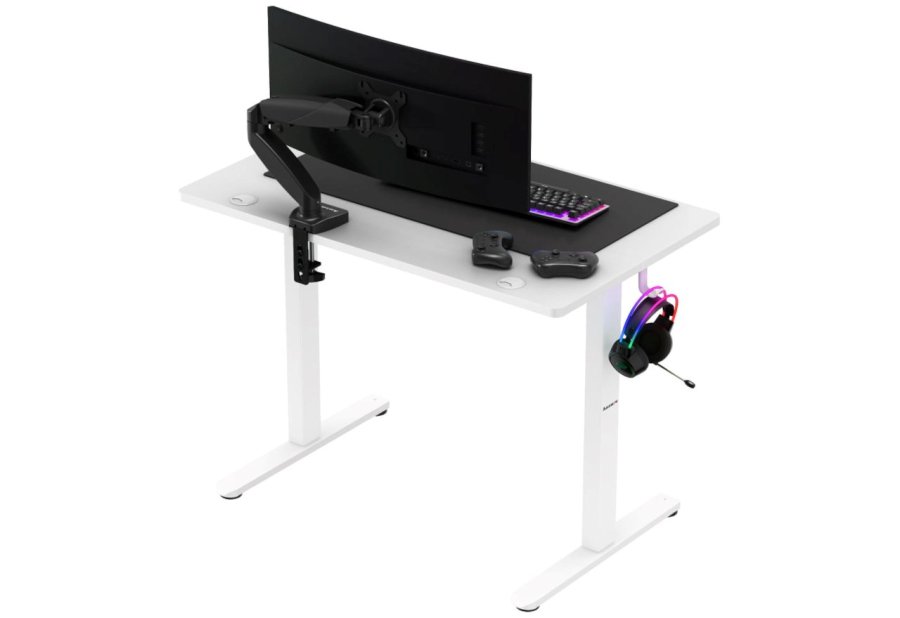 Huzaro Hero 7.9 White - hjdejusterbart elektrisk gaming-skrivebord #7