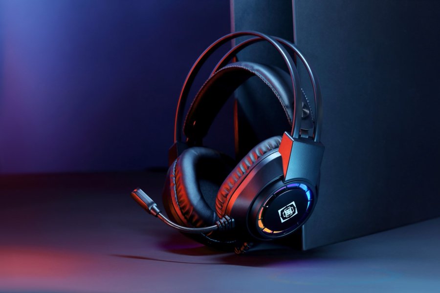 Deltaco Gaming DH220 USB Stereo Gaming Headset, RGB, Black #14