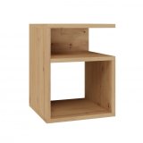 TINI natbord 30x30x40, hndvrksmssigt egetr #1