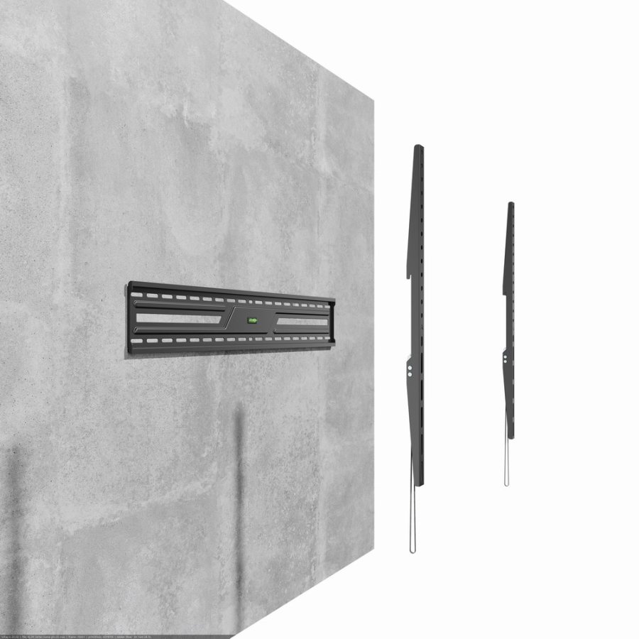 Gembird WM-100F-01 TV-vægbeslag (fast), 43”-100”, sort #6