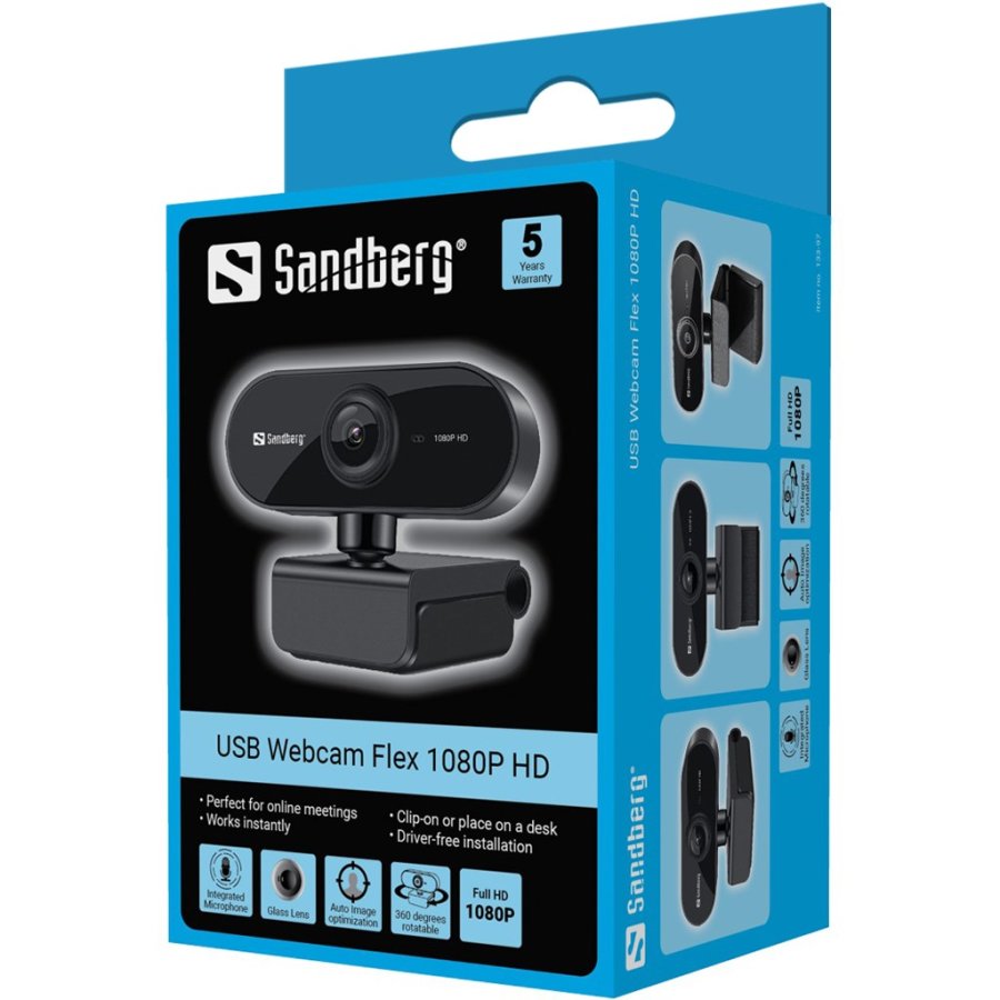 Sandberg USB Webcam Flex 1080P HD #5