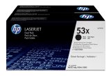 HP Originale 53X LaserJet-tonerpatroner med hj kapacitet, sort, 2-pak #1