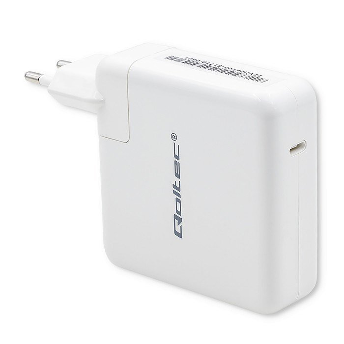 Qoltec 51709 oplader til mobil enhed Universel Hvid Vekselstrm Hurtig opladning Indendrs #1