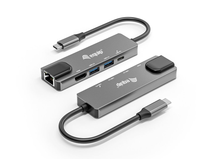 Equip 133489 dockingstation Ledningsf�rt USB 3.2 Gen 1 (3.1 Gen 1) Type-C Gr� #6