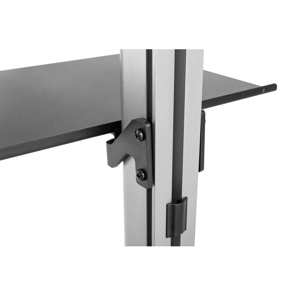 Teleskopisk tv-holder, lofts-/gulvstativ med hylde Maclean MC-791N 37