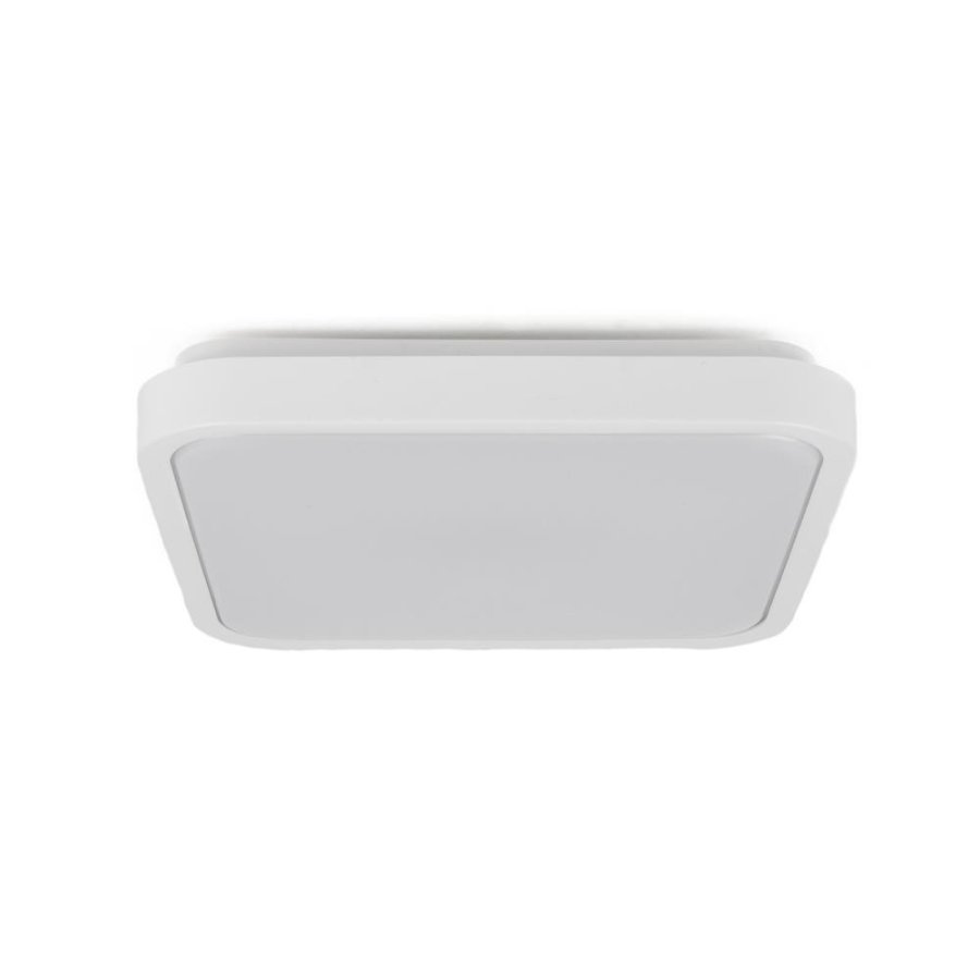 Plafond V-TAC VT-8618S overflademonteret 18W LED IP44 25x25cm bevgelsesdetektor 4000K 1830lm (SKU 76661) Hvid #1
