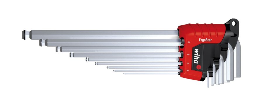 Wiha 369R L-formet unbrakonglest Metric 9 stk #1