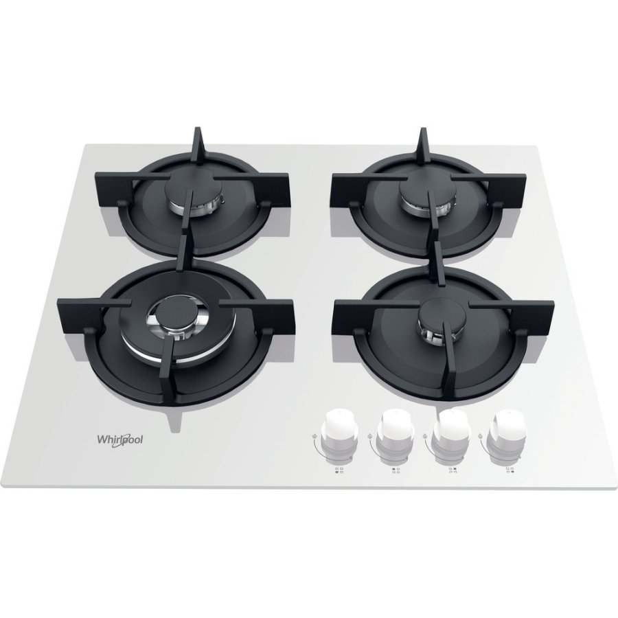Whirlpool AKT 625/WH kogeplade Hvid Indbygget Gaskomfur 4 zone(s) #2