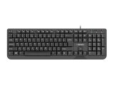 NATEC TASTATUR TROUT SLIM USB, US-LAYOUT, SORT #1
