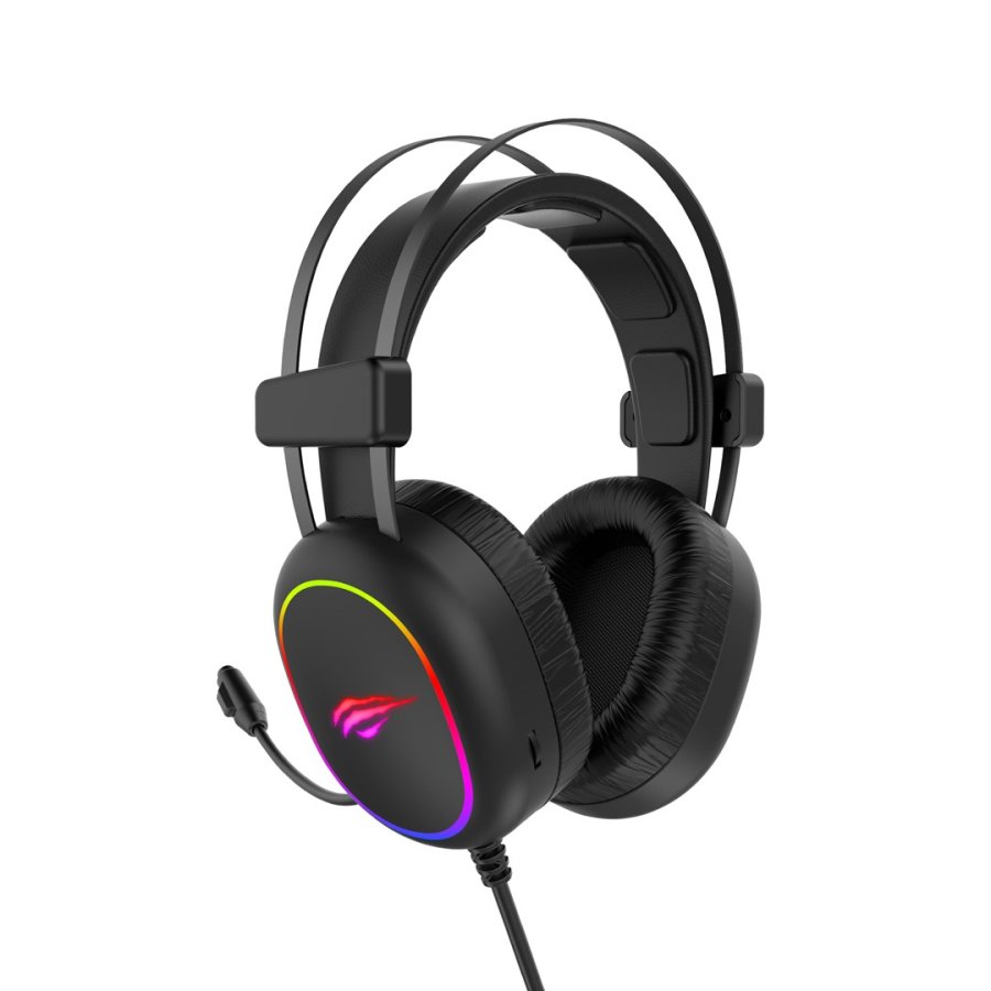 Havit GAMING HEADPHONE RGB BLACK 2016D Headset Ledningsfrt Spil Sort #3