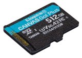 Kingston Technology 512 GB microSDXC Canvas Go! Plus Gen4 200 MB/s A2 U3 V30-kort + adapter #10