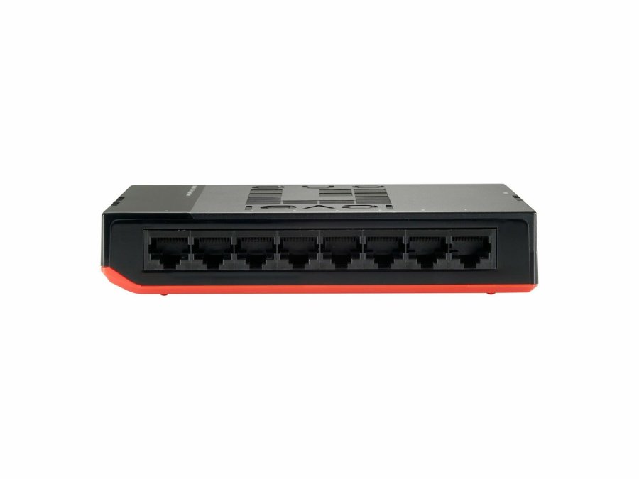 LevelOne GSW-0807 netv�rksswitch Ikke administreret Gigabit Ethernet (10/100/1000) Sort, R�d #5