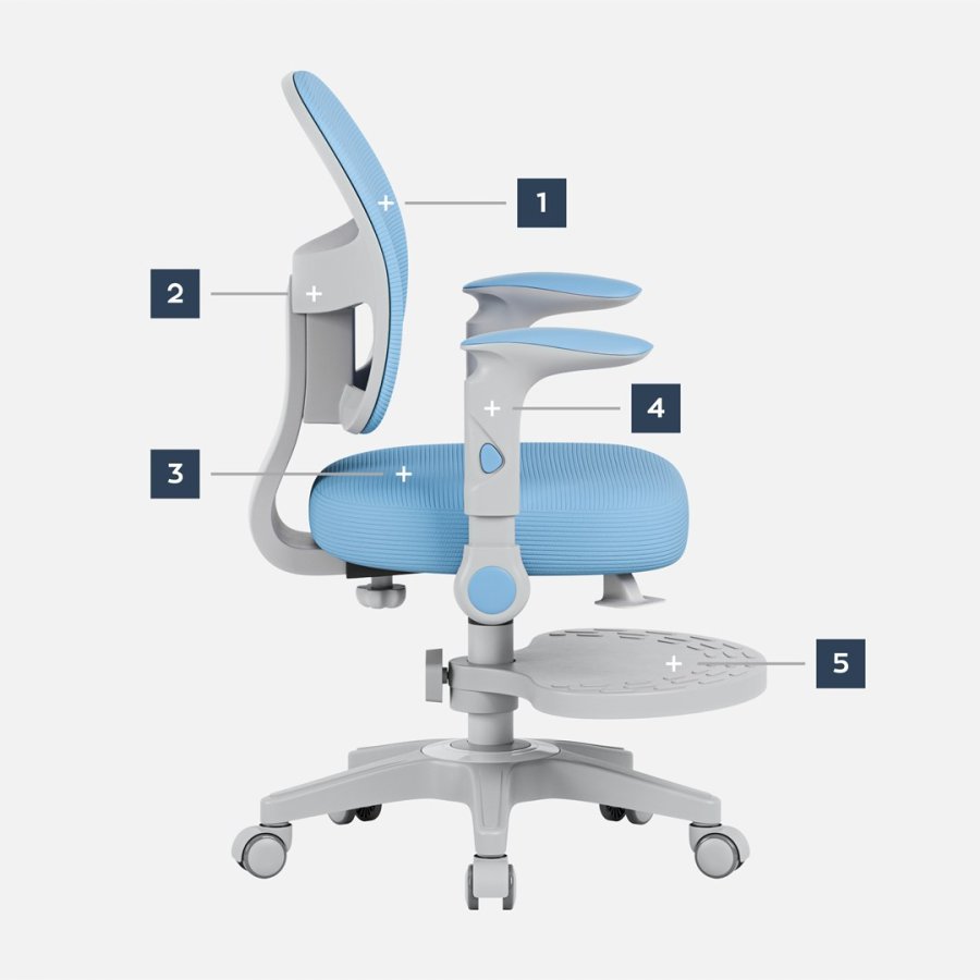 Fotel obrotowy Junior 5.0 Blue #11