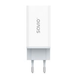 SAVIO LA-07 GaN 65W netoplader, USB, QC4.0+, PD 3.0, hvid #5