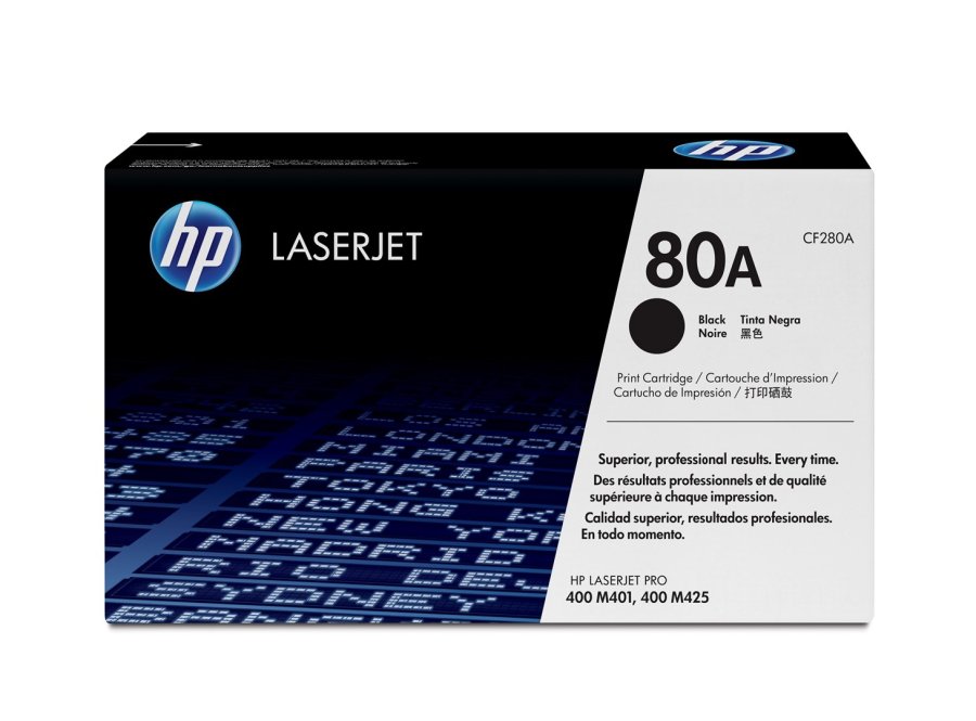 HP Original 80A LaserJet-tonerpatron, sort #1