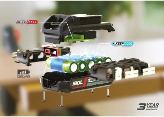 Skil BR1E3107AA tilbeh�r til elektrisk skruetr�kker Batteri Sort, R�d #3