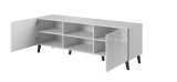 RTV-skab ABETO 150x42x52 hvid/hvid blank #4
