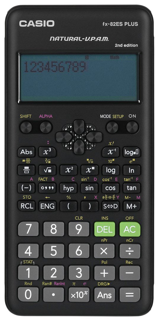 Casio FX-82ES PLUS-2 regnemaskine Lomme Videnskabelig Sort #1